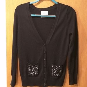 Black girl's button down sweater